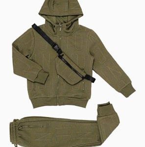 Icon| trainingspak| 3-delig| Army green|