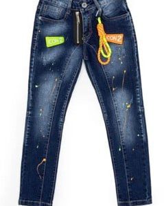 Icon | Blauw met neon accenten | Slim fit